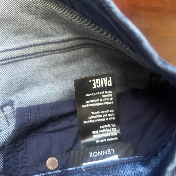 PAIGE Men's Straight Blue Jeans